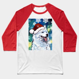 Samoyed Santa Baseball T-Shirt